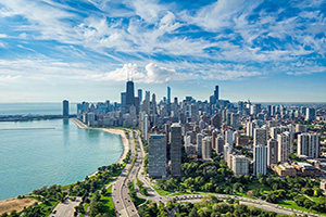 etats unis chicago horizon urbain  it