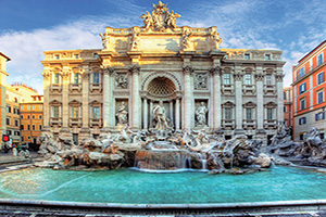 italie rome fontaine de trevi  fo