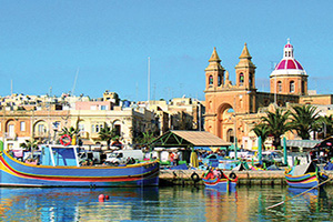 malte marsaxlokk port panorama  fo