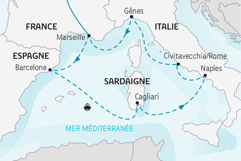La croisière des Bretons - Splendeurs de la Méditerranée (transfert car) 5 *