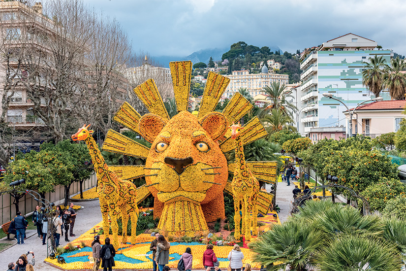 Le Carnaval de Nice et la Fête du Citron à Menton (au départ du Sud de la France)