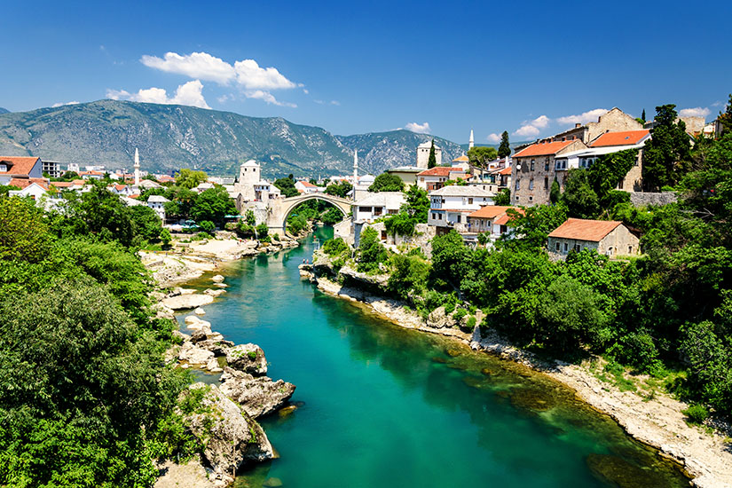 ()  bosnie mostar pont rivier fo