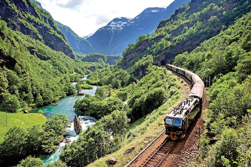 ()  norvege flamsbana chemin de fer