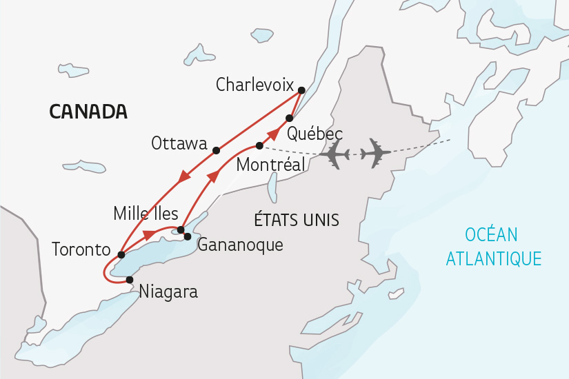 Canada - Est Canadien - Circuit Le Canada, de Québec à Niagara