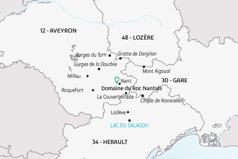 France - Sud Ouest - Circuit L'Aveyron, Grands Causses et Cévennes