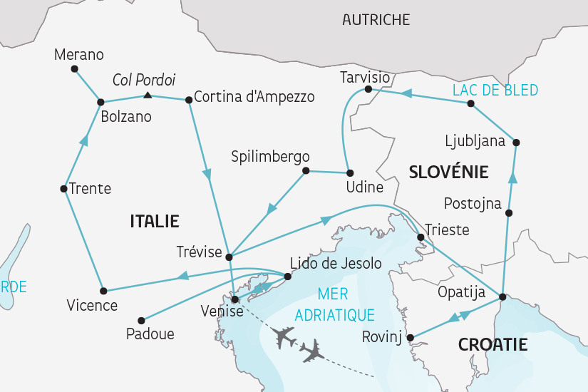 Italie - Frioul Vénétie Julienne - Venise - Circuit Venise, les Dolomites et le Frioul