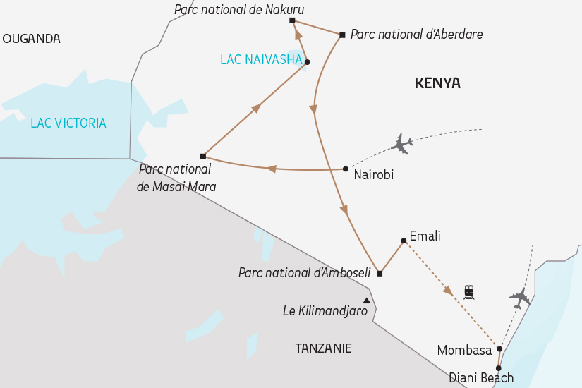 Kenya - Circuit Out of Africa, sur la Trace des Big Five