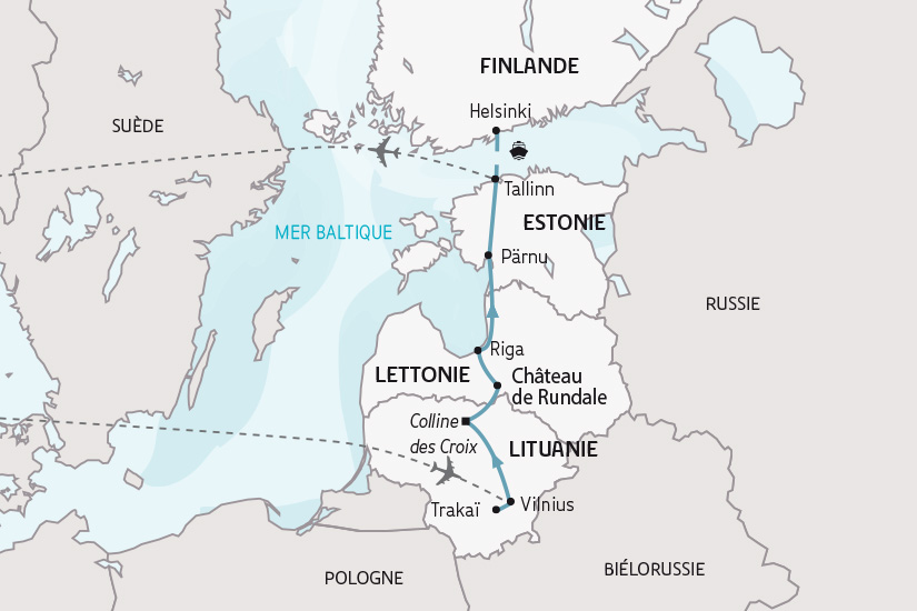 carte lituanie lettonie estonie la route de l ambre sh 2023_414