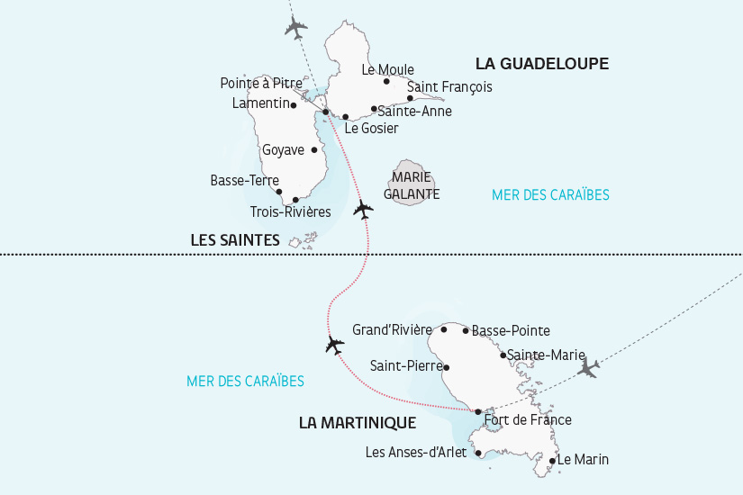 Guadeloupe - Martinique - Circuit Les Antilles, la Caraibe Française & extension les Saintes