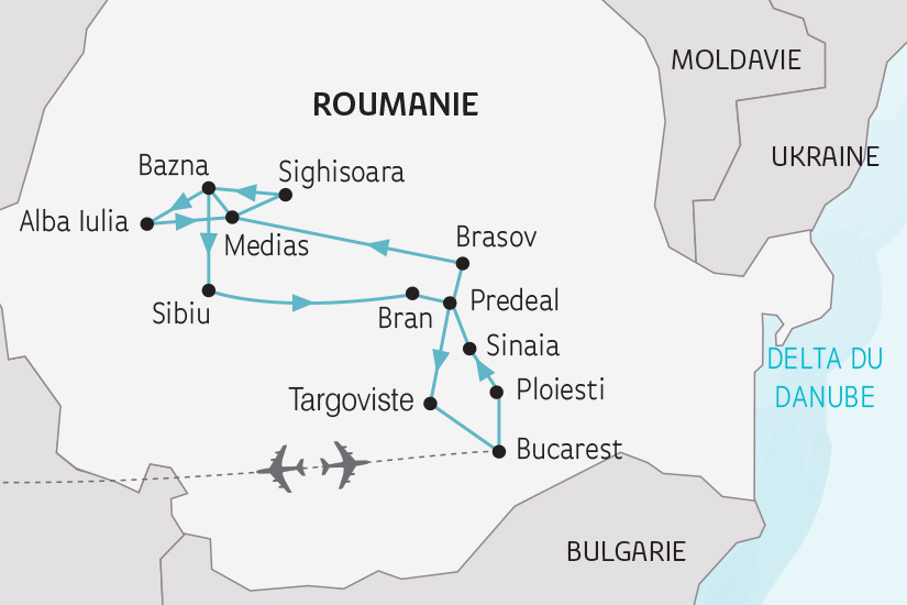 (Map) carte Roumanie decouverte Transylvanie SH 23 24_424