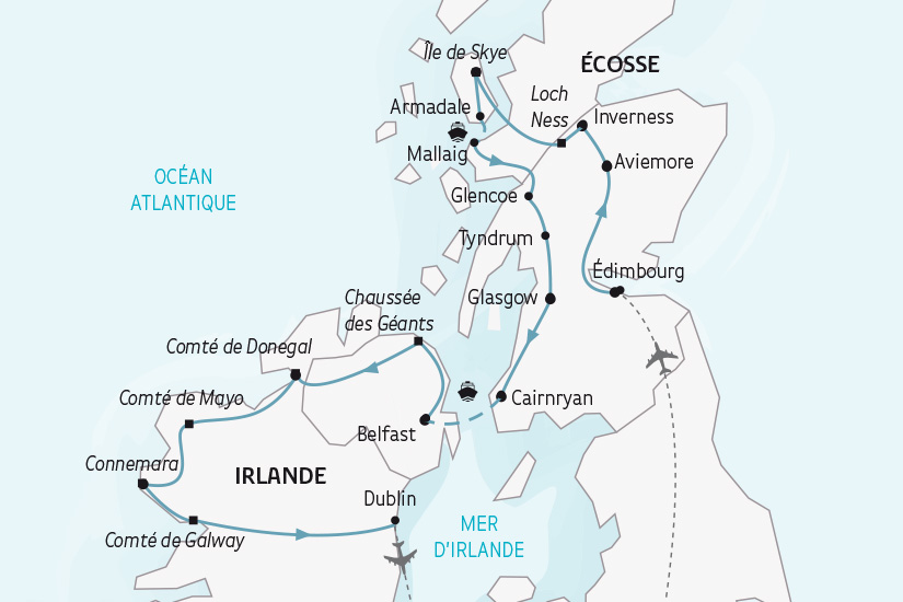 Ecosse - Grande-Bretagne - Irlande - Royaume Uni - Circuit Magie Celte, entre Écosse et Irlande