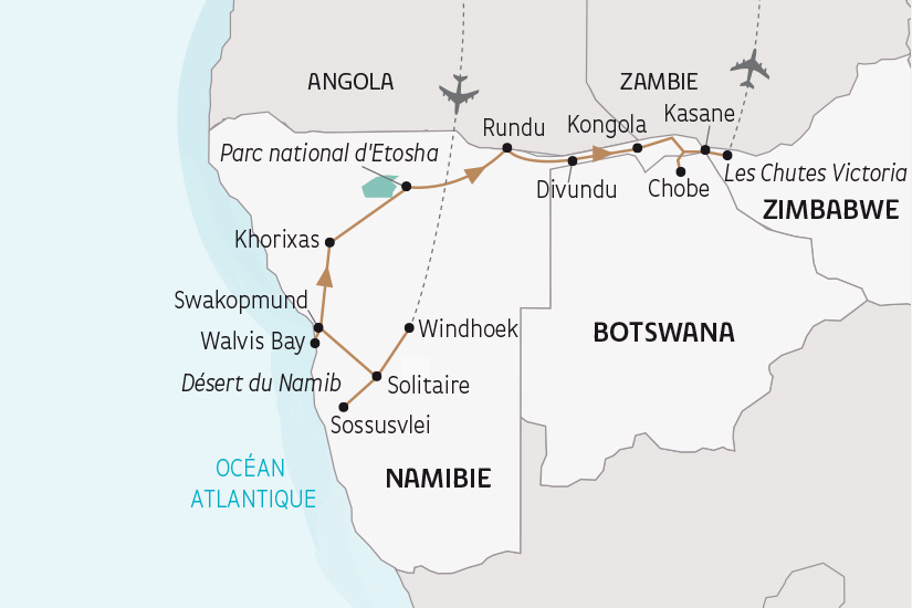Botswana - Namibie - Zimbabwe - Circuit Périple au Coeur des Terres Africaines