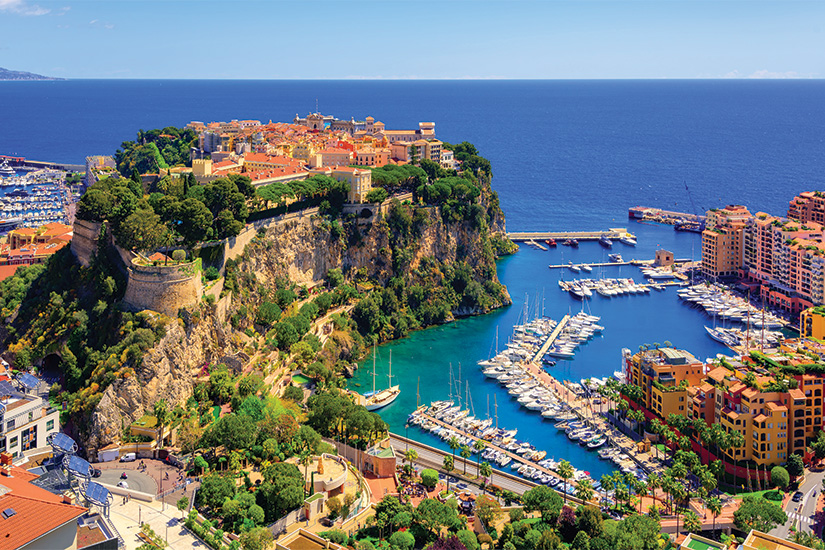 La Côte d'Azur et Monaco - Départ Sud