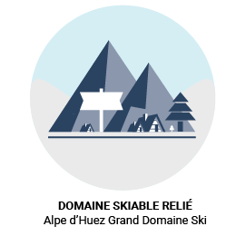 Domaine skiable relié