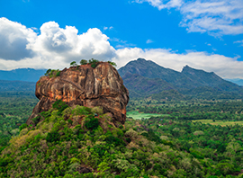 Le rocher du lion de Sigiriya au Sri Lanka