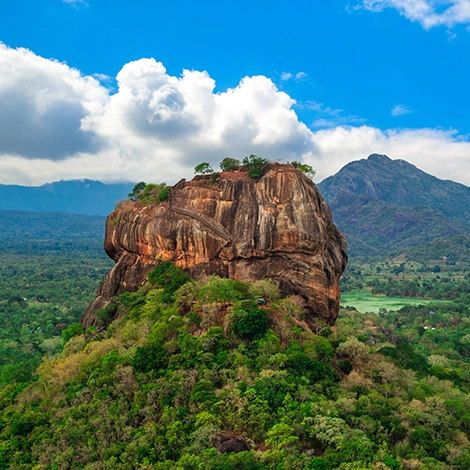 Le rocher du lion au Sri Lanka