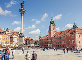 Pologne place du marché de Varsovie