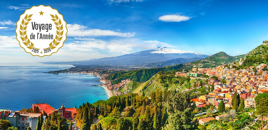 Vue sur l'Etna en Sicile