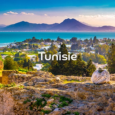 Vue depuis la colline de Byrsa en Tunisie