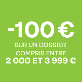 -100€ pour l'offre flash
