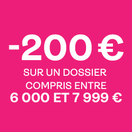 -200€ pour l'offre flash