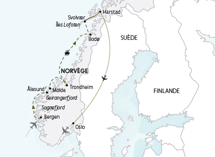 Au pays des Vikings - Carte