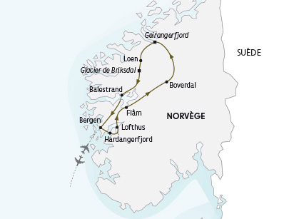 Fjords et Traditions - Carte