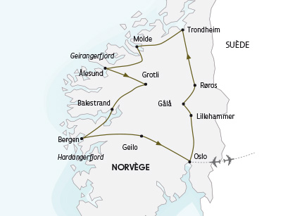 Balade Norvégienne - Carte