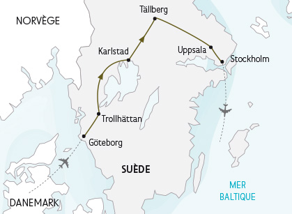 Traditions suédoises - Carte