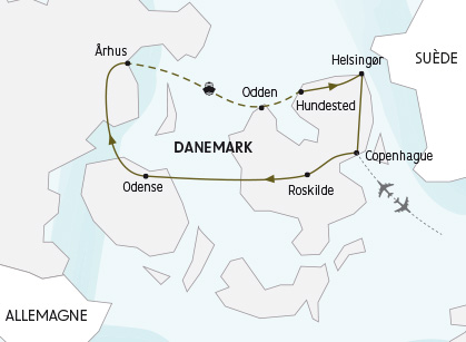 Joyaux du Danemark - Carte