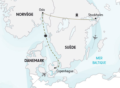 Les Capitales Scandinaves - Carte