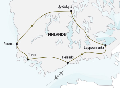 Au pays des Mille Lacs - Carte