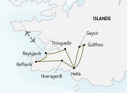 Aventure Islandaise - Carte