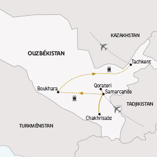Voyage de l'année 2025 - Carte Ouzbékistan