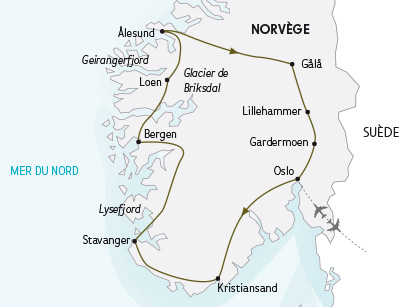 Trésors Norvégiens - Carte