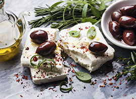 Grèce feta et olives de Kalamata