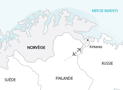 Séjour à Kirkenes - Carte