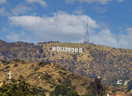 États-Unis collines d'Holywood en Californie