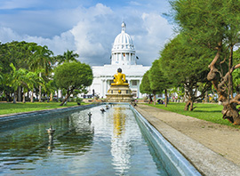 Parc Viharamahadevi à Colombo au Sri Lanka