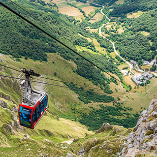 Les Pics d’Europe et le téléphérique de Fuente Dé