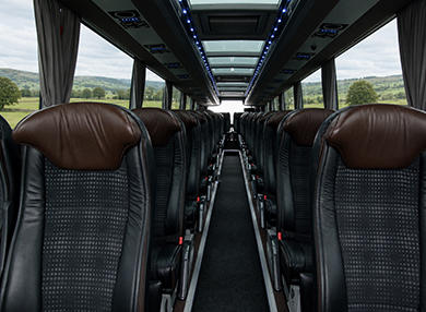 Intérieur d'un Van Hool Astronef