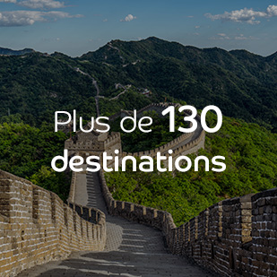 + de 130 destinations