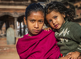 Des enfants népalais