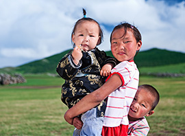 Un famille mongole