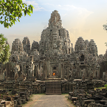 Vue sur Angkor Wat au Cambodge