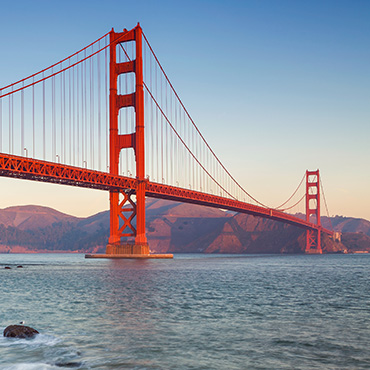 Vue sur le Golden Gate de San Francisco