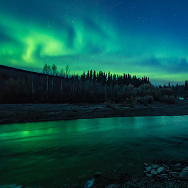 Les aurores boréales à Fairbanks
