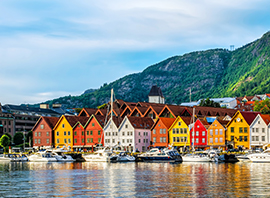 Les maisons colorées à Bergen, en Norvège