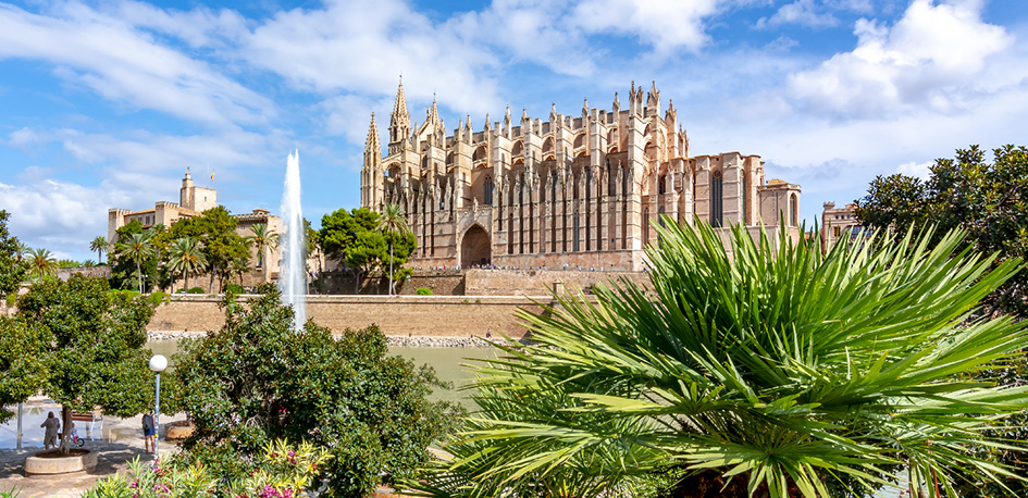 Vue sur la cathédrale de Palma