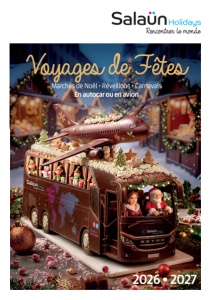 Ouvrir la brochure Voyages de fêtes 2026-2027